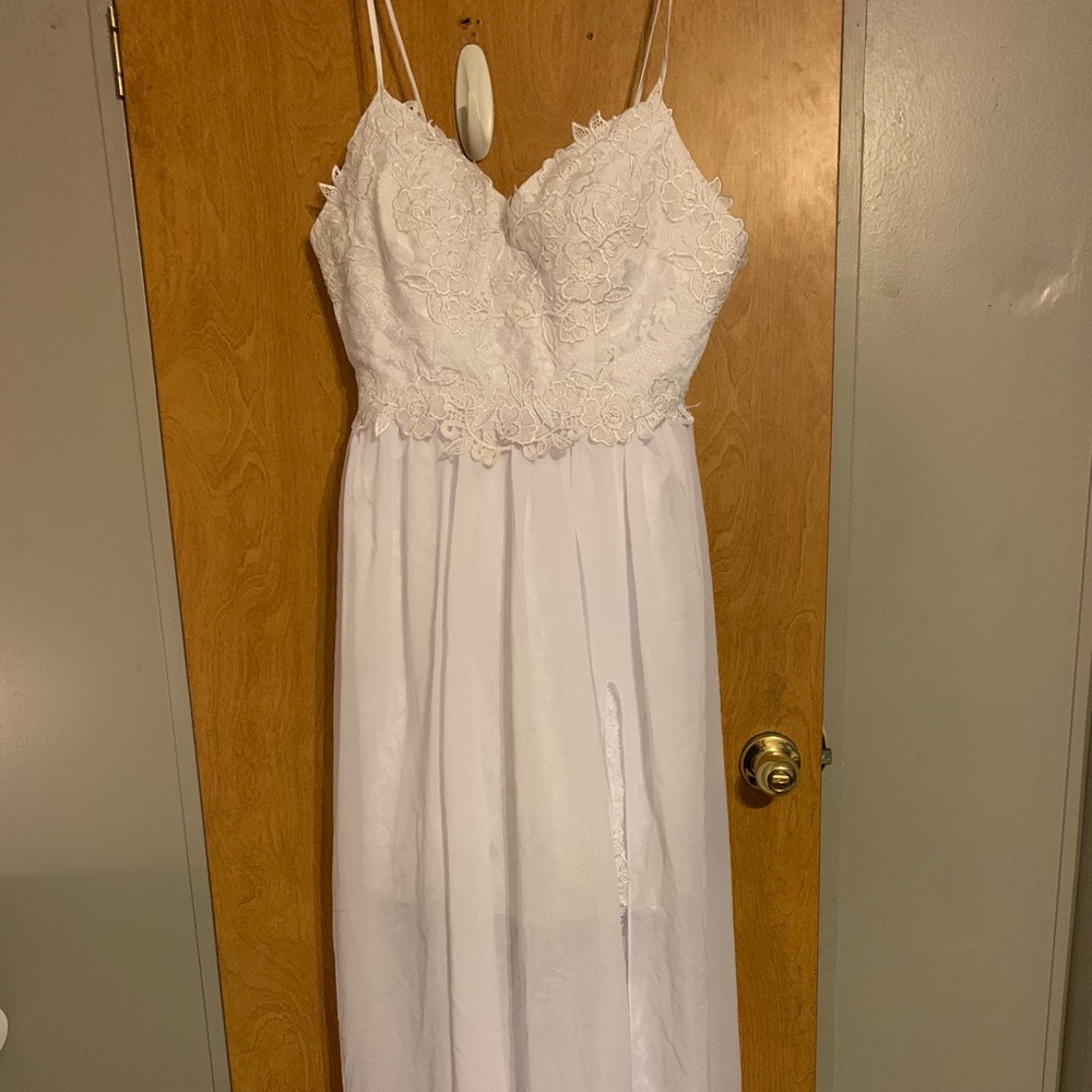 White Dress with lace underneath